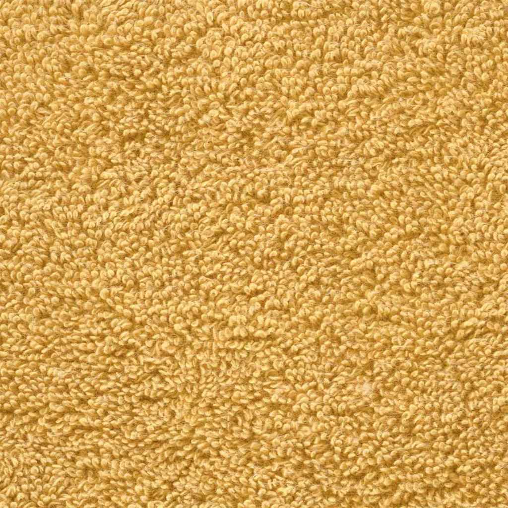 Gæstehåndklæde SOLUND 2 stk. Guld 15 x 21 cm 550 gsm