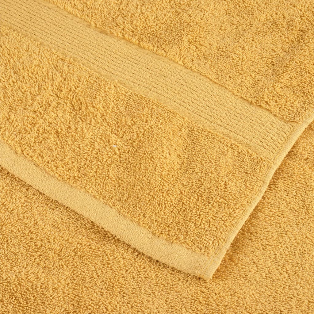 Premium håndklæder SOLUND 2 stk. guld 50x100 cm 600 gsm