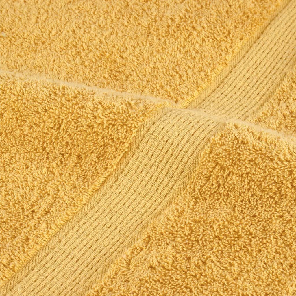 Premium badehåndklæder SOLUND 2 stk. guld 70x140 cm 600 gsm