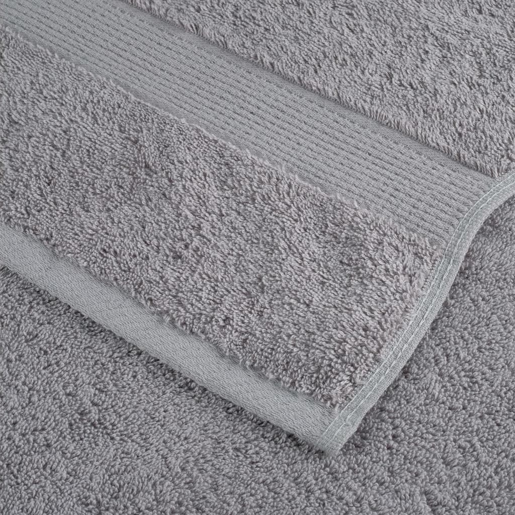 Premium badehåndklæder SOLUND 10 stk. grå 100x150 cm 600 gsm