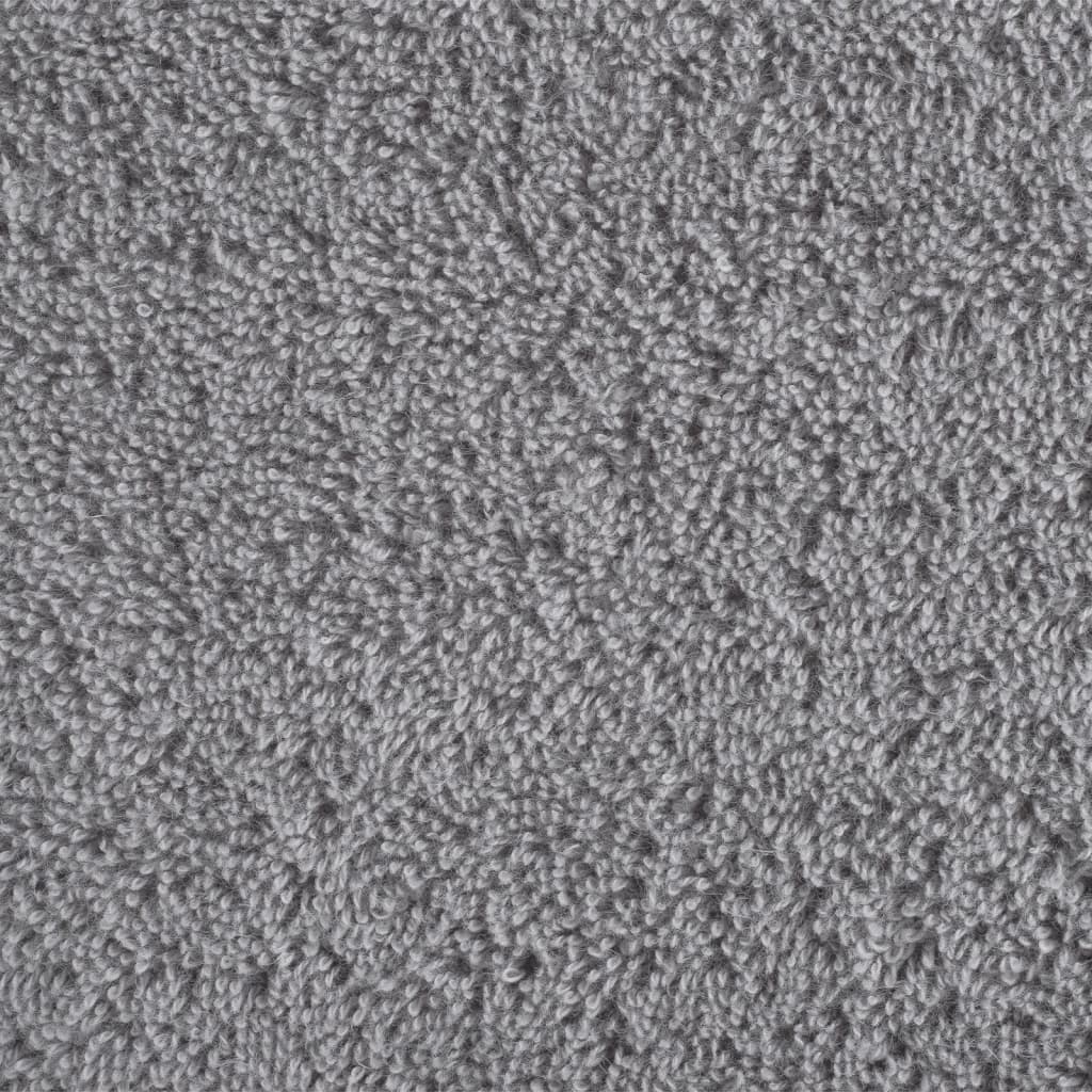 Premium saunahåndklæder SOLUND 2 stk. grå 80x200 cm 600 gsm