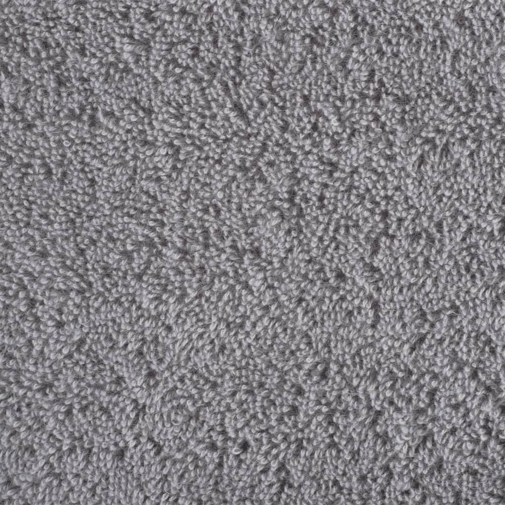 Premium saunahåndklæder SOLUND 4 stk. grå 80x200 cm 600 gsm