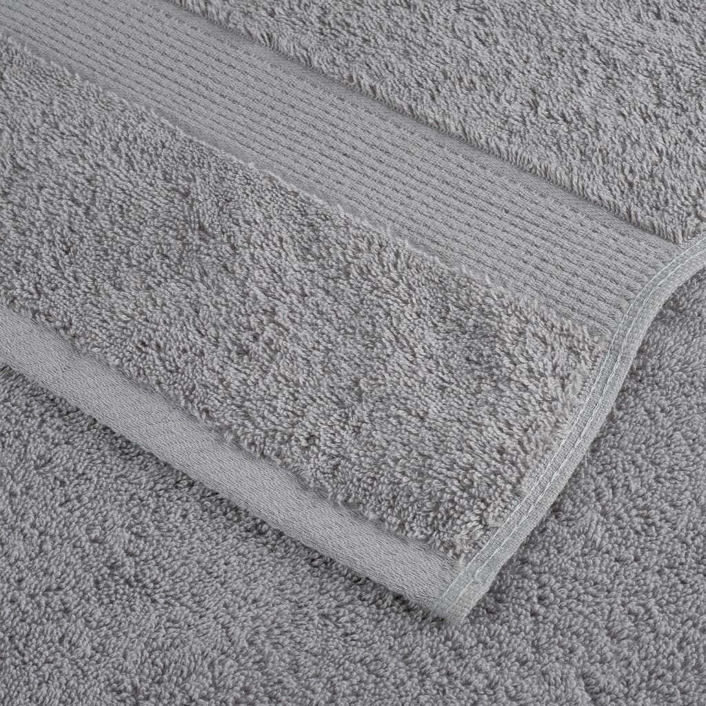 Premium håndklæder SOLUND 2 stk. grå 100x200 cm 600 gsm