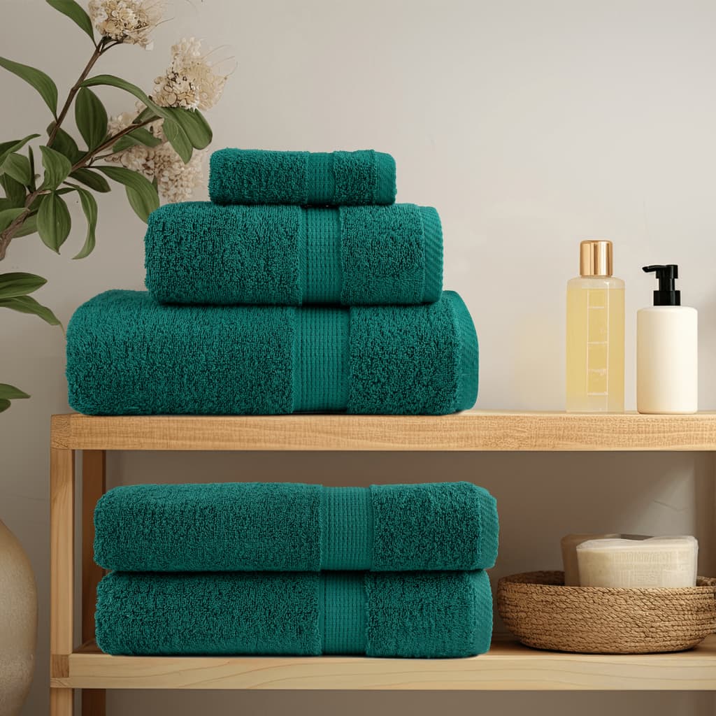saunahåndklæder SOLUND 10 stk. Premium 80x200 cm 600 g/m2 grøn