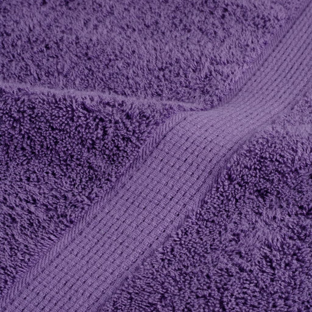 Premium vaskehåndklæder SOLUND 10 stk. lilla 30x30 cm 600 gsm