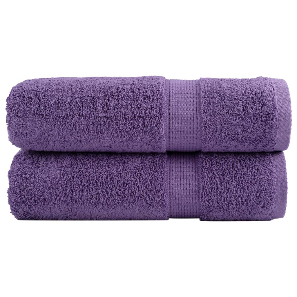 håndklæder SOLUND 2 stk. Premium 70x140 cm 600 g/m2 lilla