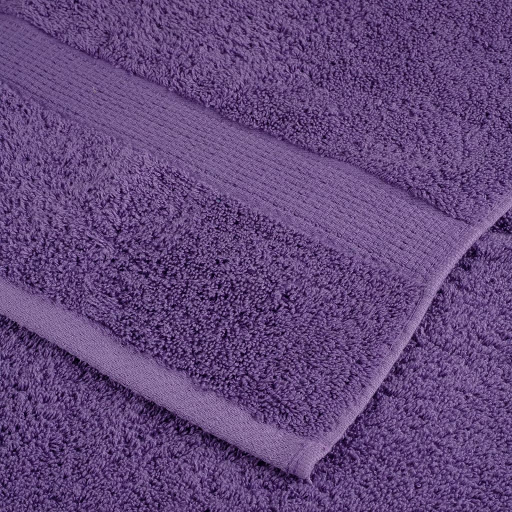 håndklæder SOLUND 2 stk. Premium 100x200 cm 600 g/m2 lilla