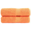 Premium badehåndklæder SOLUND 2 stk. orange 100x150 cm 600 gsm