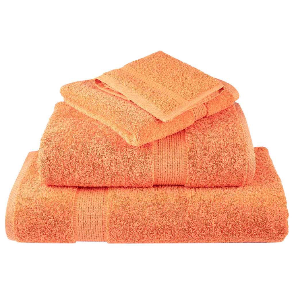 Premium badehåndklæder SOLUND 2 stk. orange 100x150 cm 600 gsm