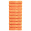 Premium badehåndklæder SOLUND 10 stk. orange 100x150 cm 600 gsm