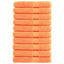 håndklæder SOLUND 10 stk. Premium 100x200 cm 600 g/m2 orange