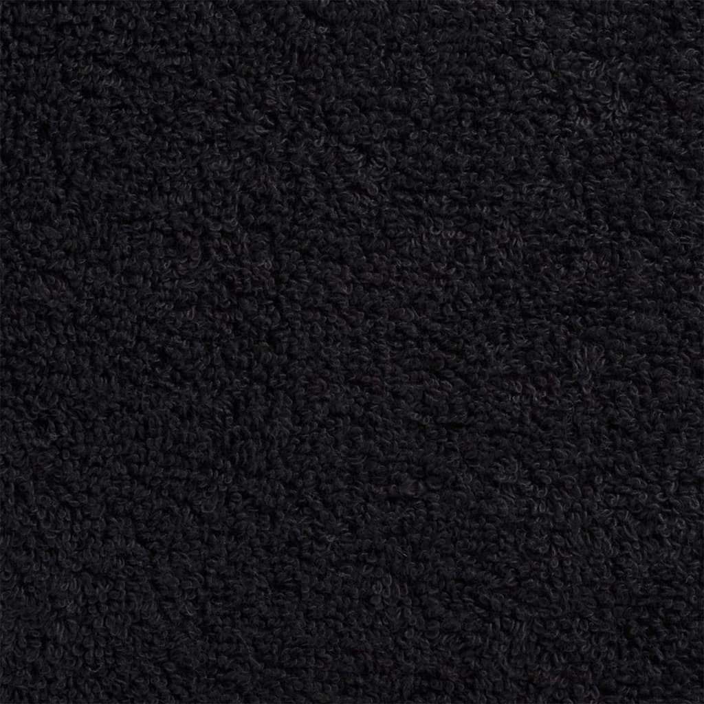 Gæstehåndklæde SOLUND 4 stk. Sort 15 x 21 cm 550 gsm