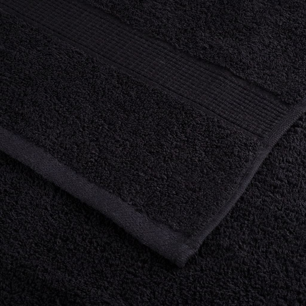 Premium vaskehåndklæder SOLUND 2 stk. sorte 30x30 cm 600 gsm