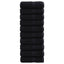Premium vaskehåndklæder SOLUND 10 stk. sorte 30x30 cm 600 gsm