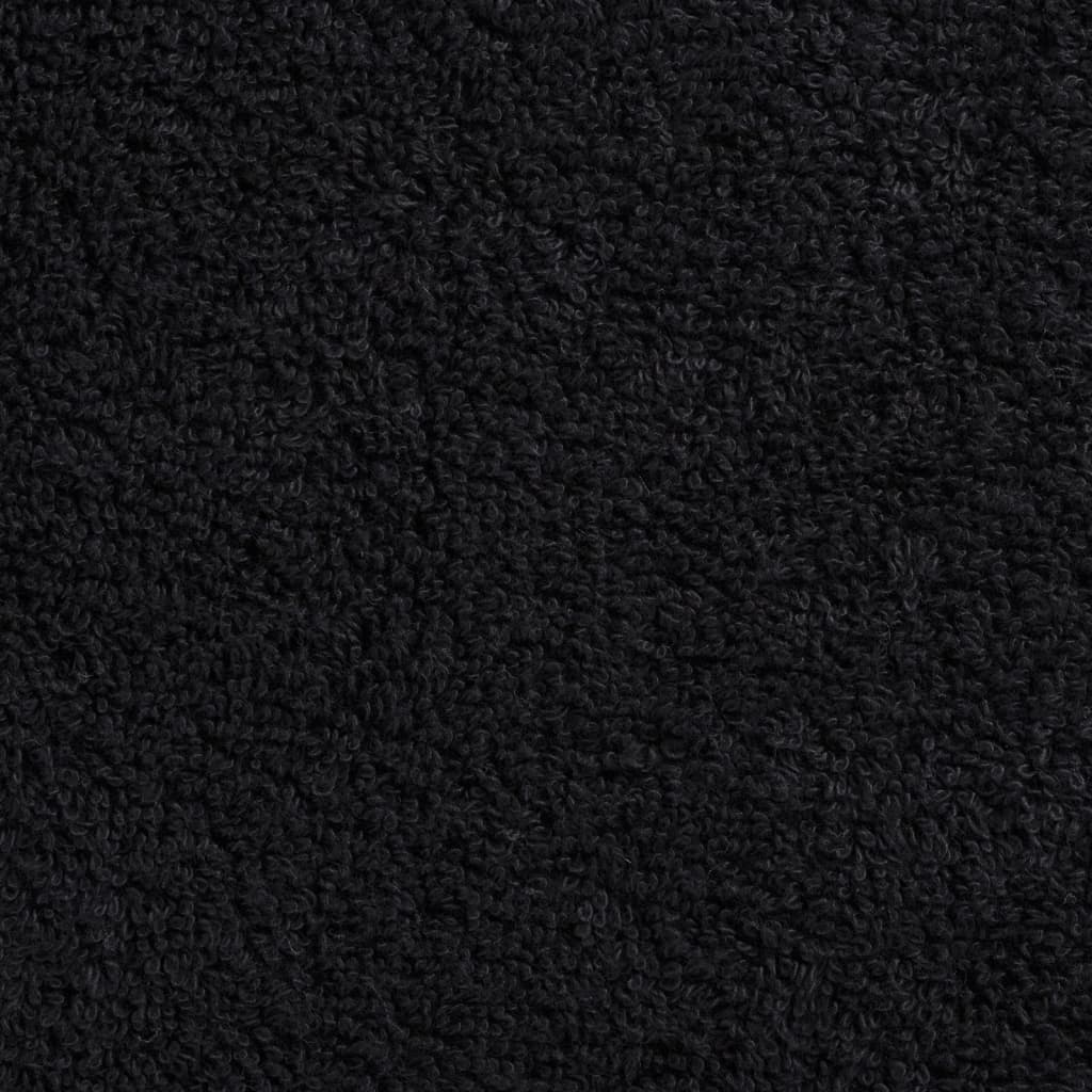 håndklæder SOLUND 2 stk. Premium 50x100 cm 600 g/m2 sort