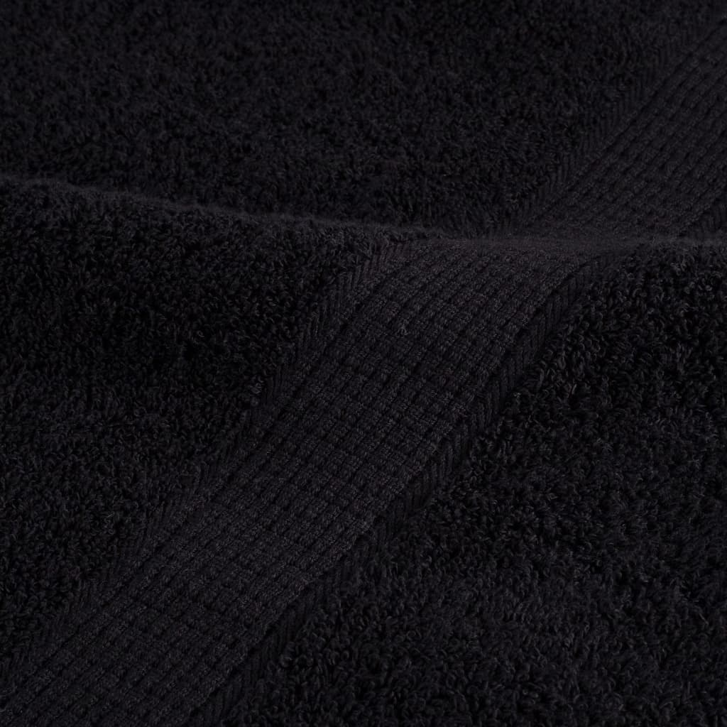 håndklæder SOLUND 4 stk. Premium 70x140 cm 600 g/m2 sort