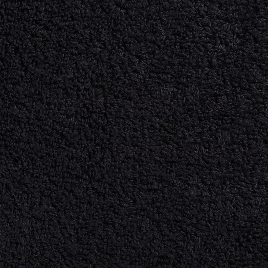 saunahåndklæder SOLUND 4 stk. Premium 80x200 cm 600 g/m2 sort