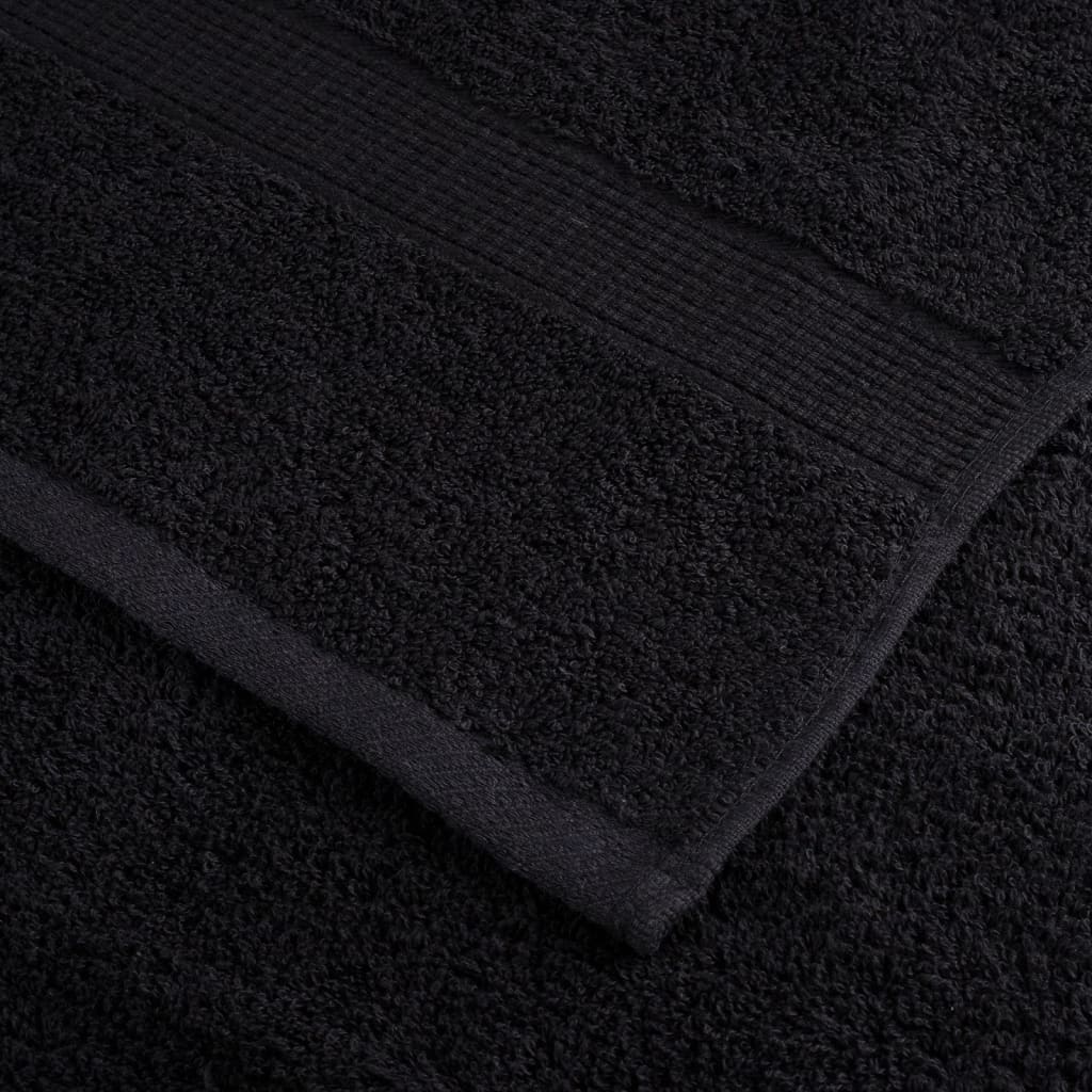 håndklæder SOLUND 4 stk. Premium 100x200 cm 600 g/m2 sort