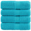 Premium vaskehåndklæder SOLUND 4 stk. turkis 30x30 cm 600 gsm