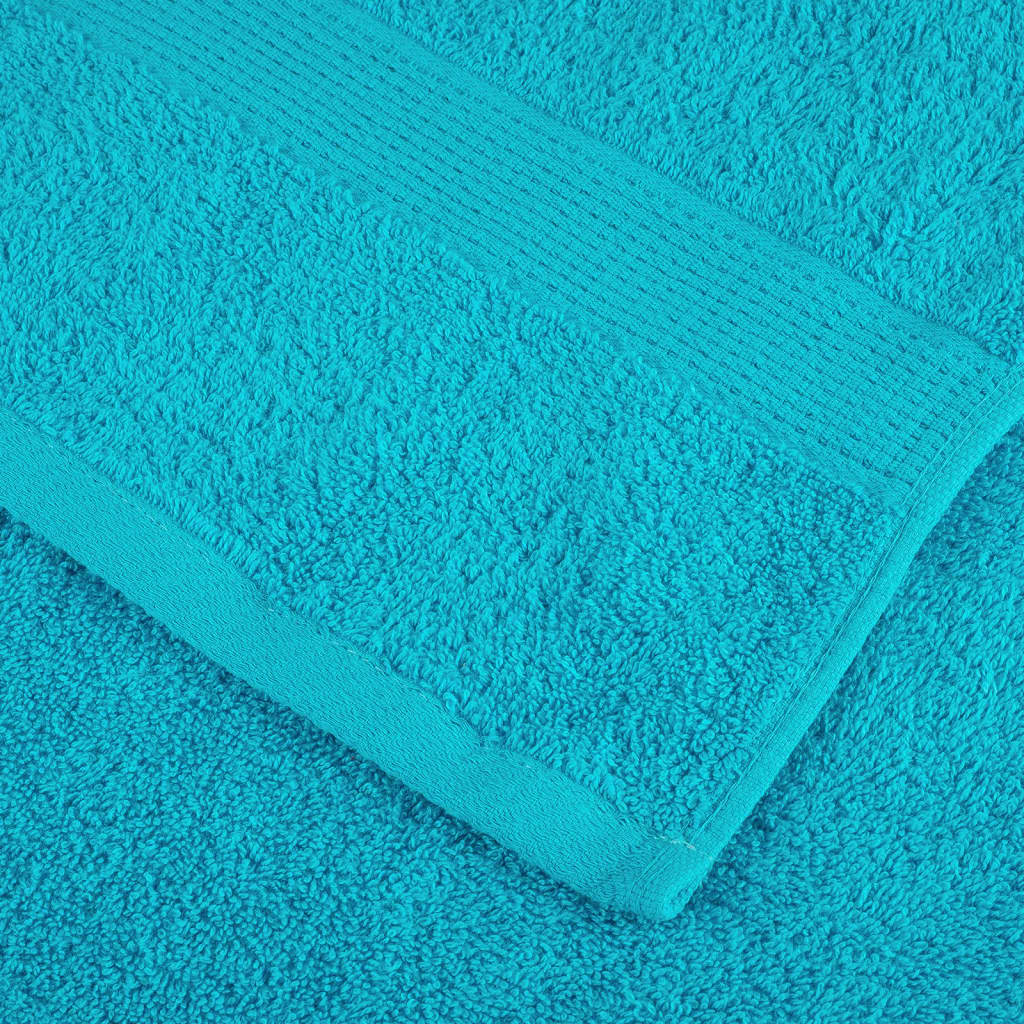 Premium badehåndklæder SOLUND 4 stk. turkis 100x150 cm 600 gsm