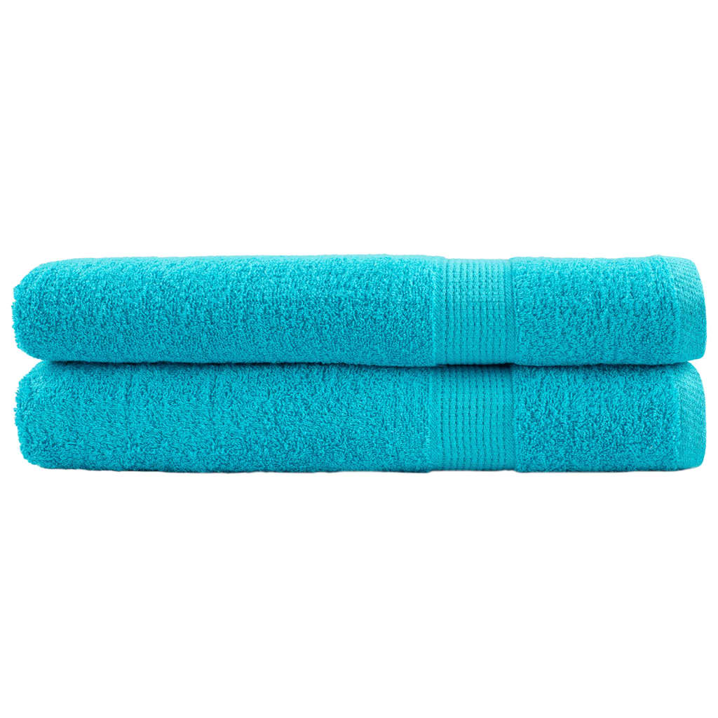 saunahåndklæder SOLUND 2 stk. Premium 80x200 cm 600 g/m2 turkis