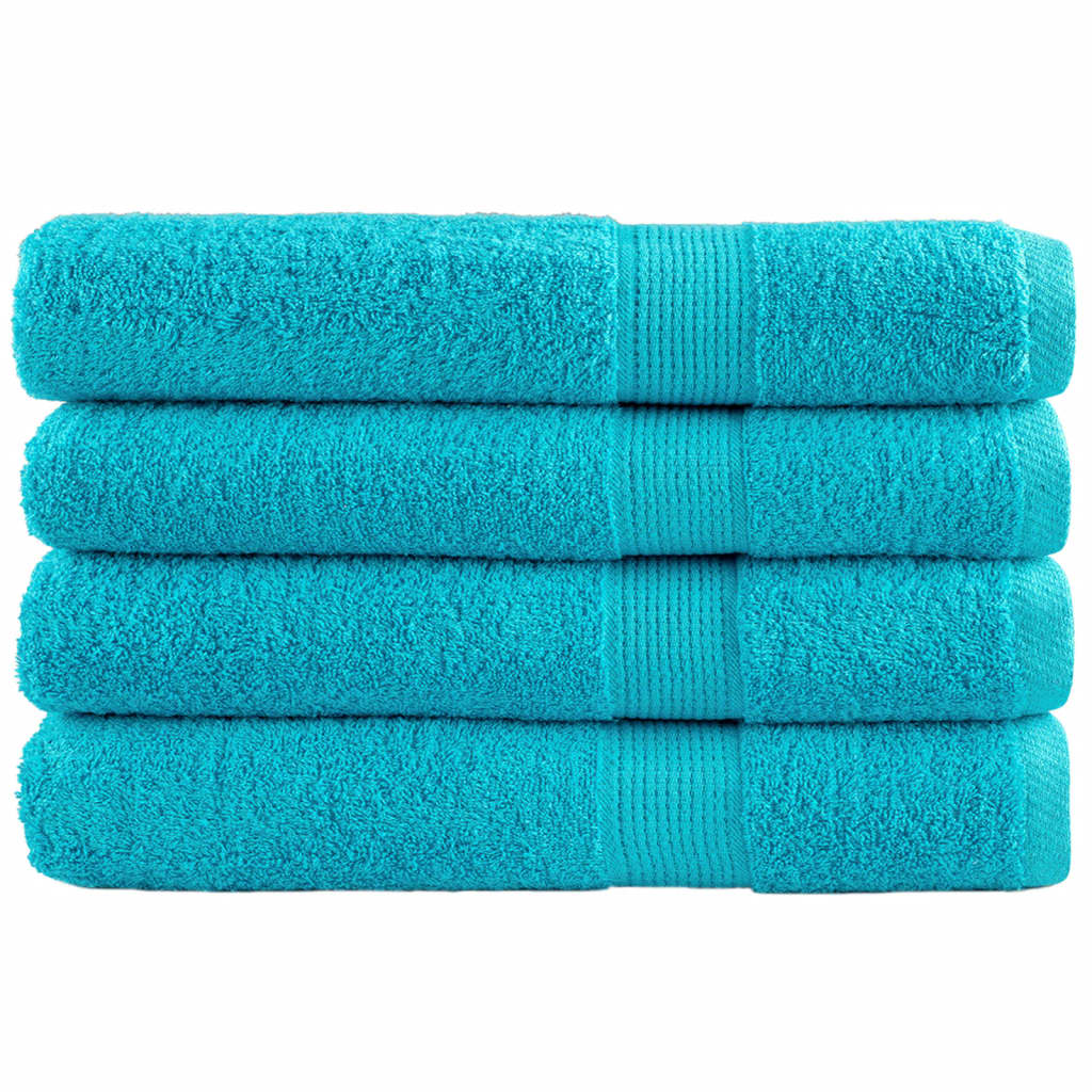 saunahåndklæder SOLUND 4 stk. Premium 80x200 cm 600 g/m2 turkis
