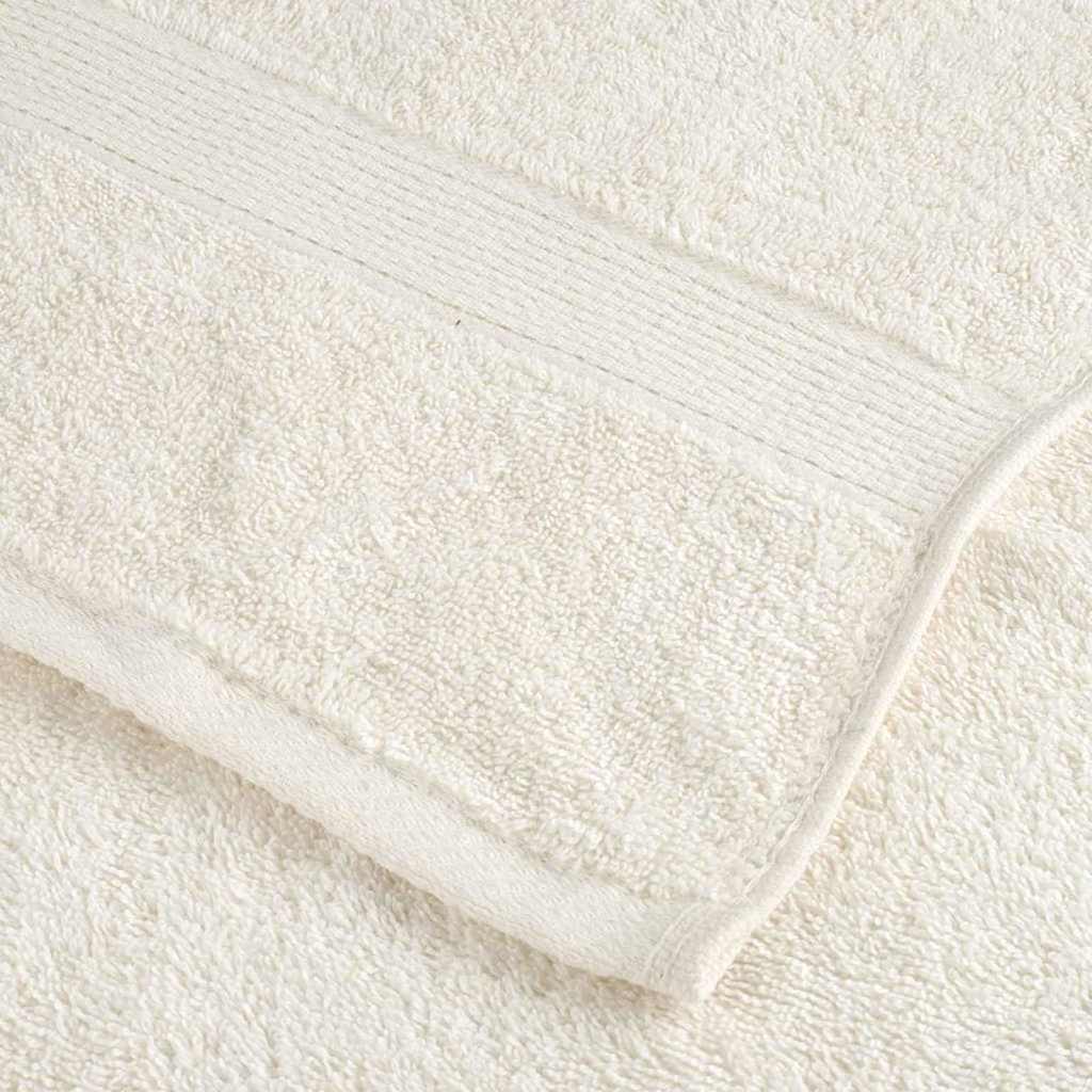 Gæstehåndklæde SOLUND 10 stk. Creme 15 x 21 cm 550 gsm