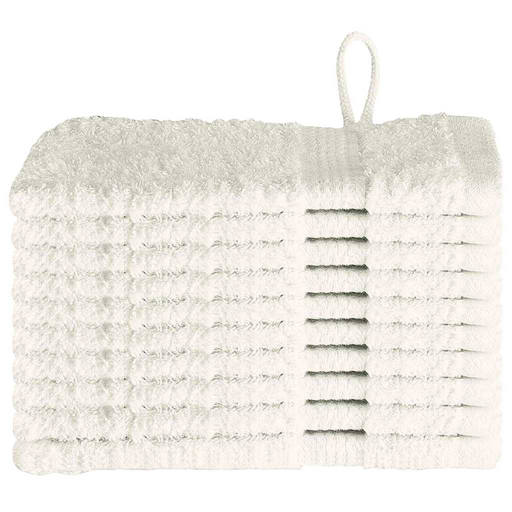 Gæstehåndklæde SOLUND 10 stk. Creme 15 x 21 cm 550 gsm