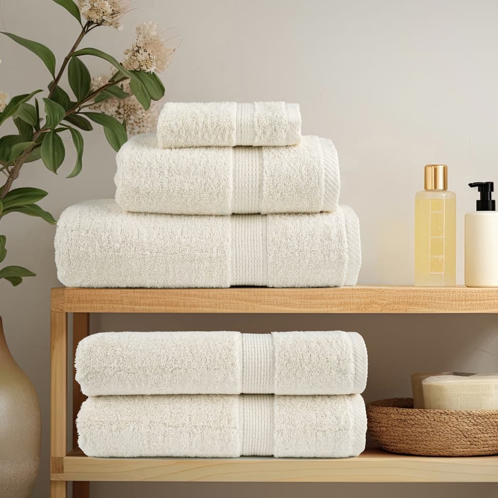 håndklæder SOLUND 2 stk. Premium 50x100 cm 600 g/m2 cremefarvet