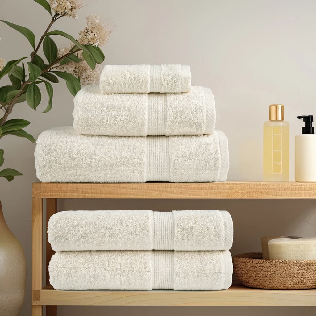 håndklæder SOLUND 10 stk. Premium 70x140 cm 600g/m2 cremefarvet