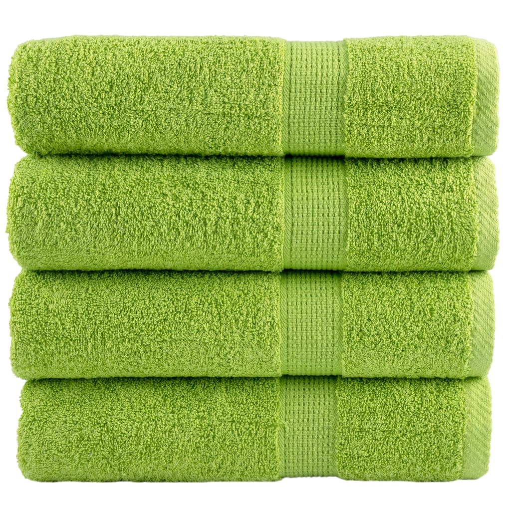 håndklæder SOLUND 4 stk. Premium 50x100 cm 600 g/m2 æblegrøn