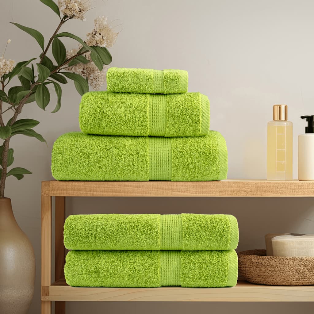 Premium badehåndklæder SOLUND 2 stk. æblegrøn 100x150 cm 600 gsm