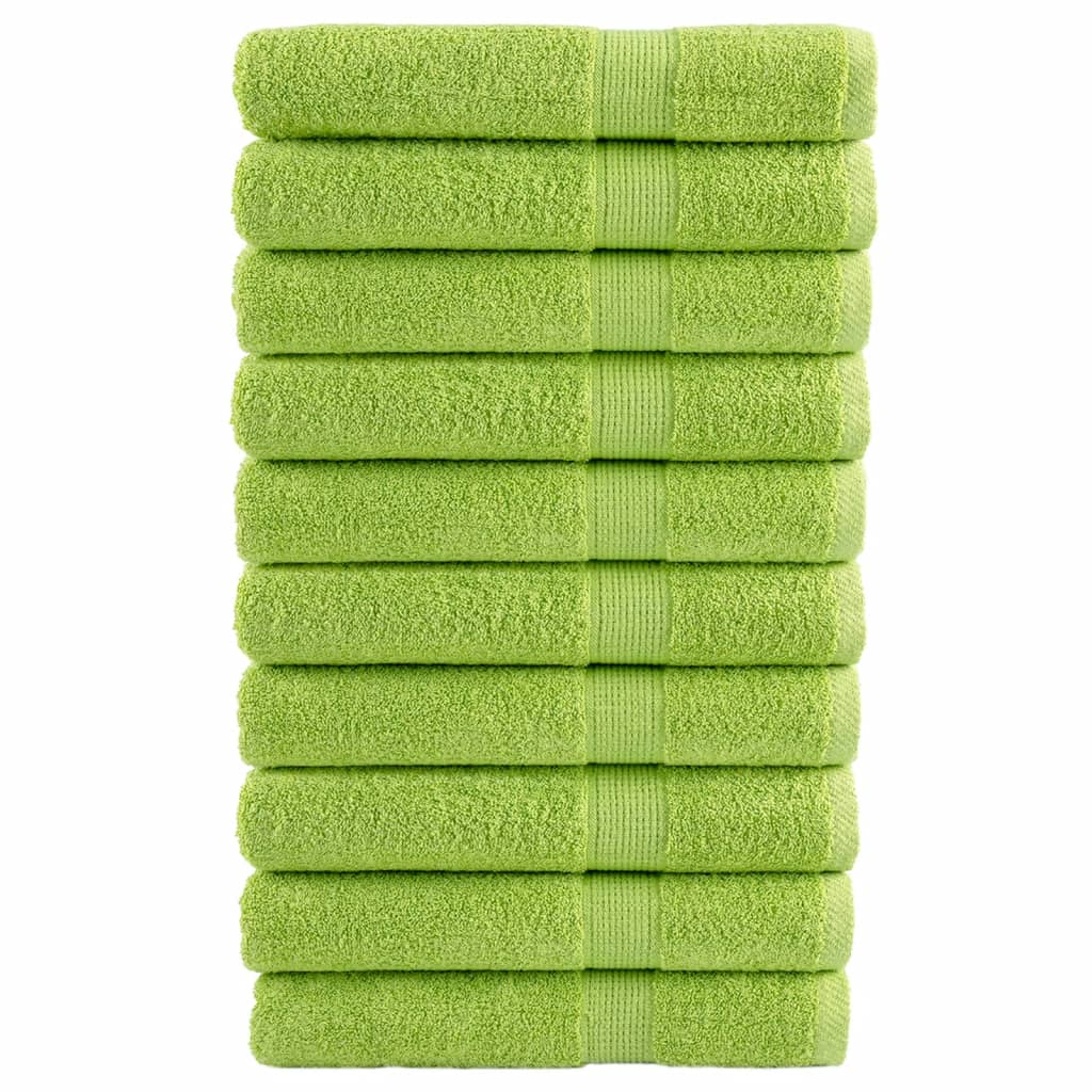 saunahåndklæder SOLUND 10stk. Premium 80x200cm 600g/m2 æblegrøn