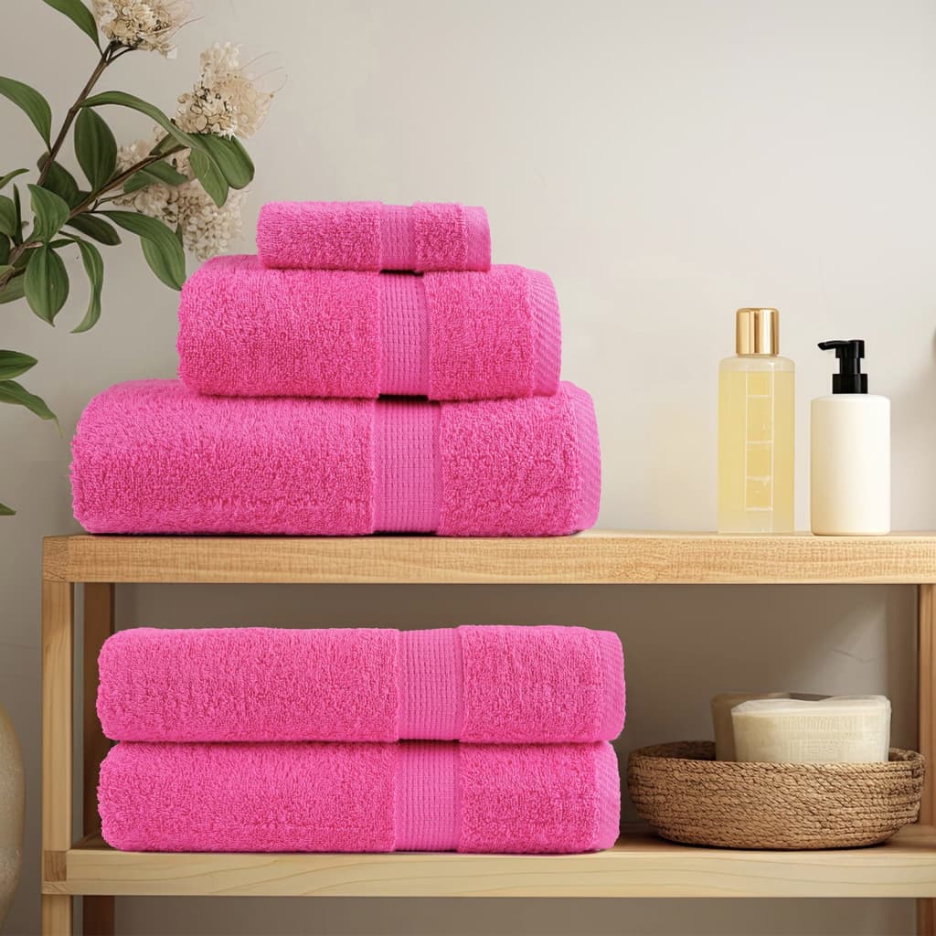 gæstehåndklæder SOLUND 4 stk. Premium 30x50 cm 600 g/m2 pink