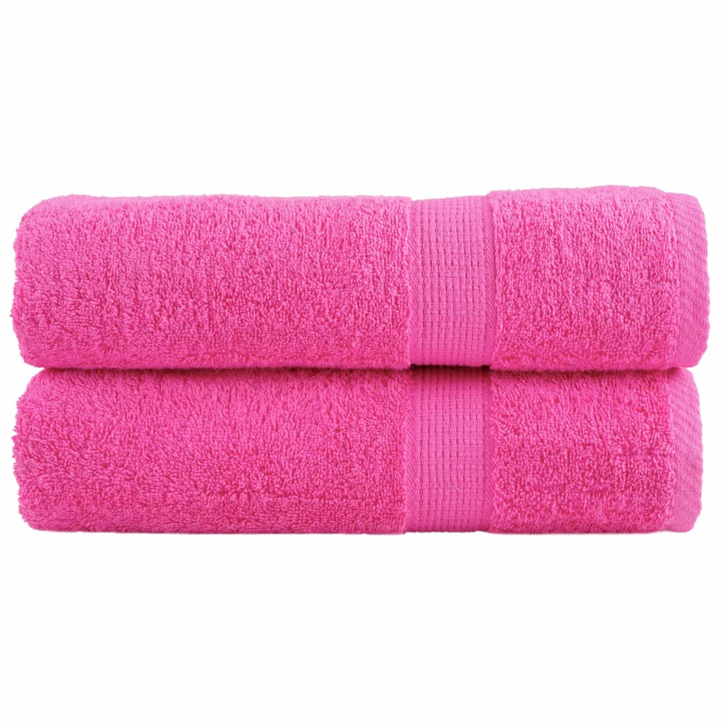håndklæder SOLUND 2 stk. Premium 50x100 cm 600 g/m2 pink