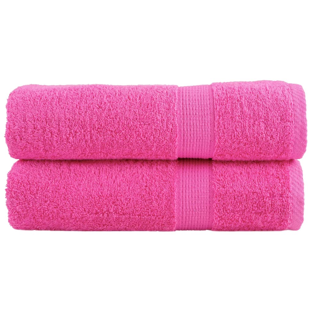 håndklæder SOLUND 2 stk. Premium 70x140 cm 600 g/m2 pink