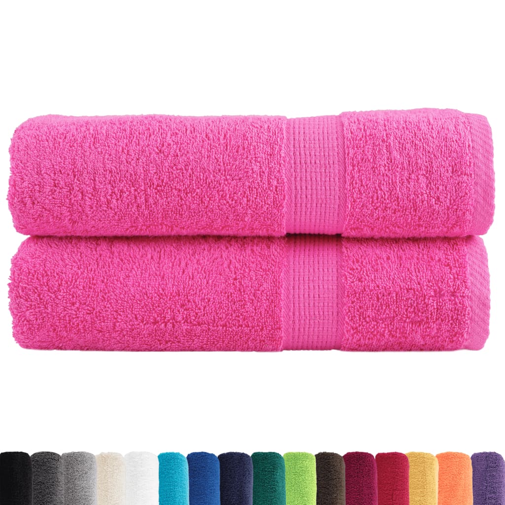 håndklæder SOLUND 2 stk. Premium 70x140 cm 600 g/m2 pink