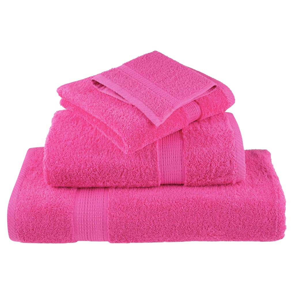 saunahåndklæder SOLUND 2 stk. Premium 80x200 cm 600 g/m2 pink
