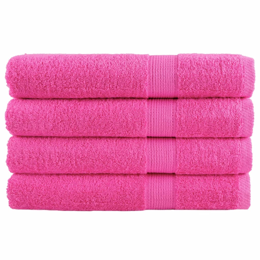 saunahåndklæder SOLUND 4 stk. Premium 80x200 cm 600 g/m2 pink