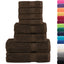 håndklæder 8 stk. Premium SOLUND 600 g/m2 brun