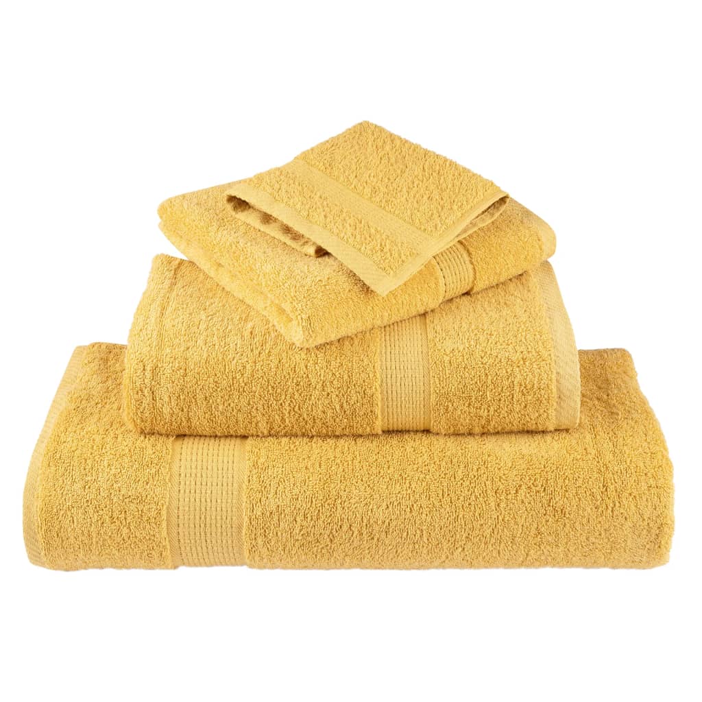 håndklæder 8 stk. Premium SOLUND 600 g/m2 guldfarvet