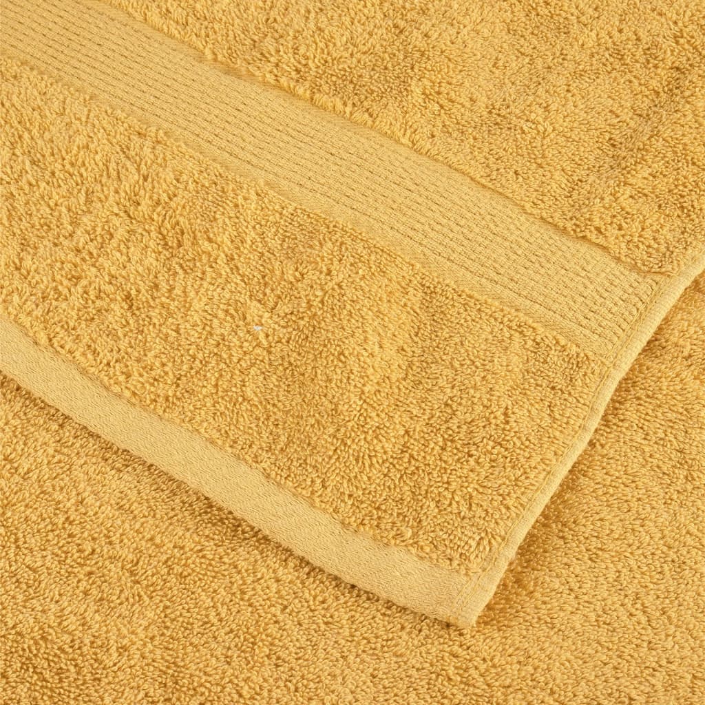 håndklæder 8 stk. Premium SOLUND 600 g/m2 guldfarvet