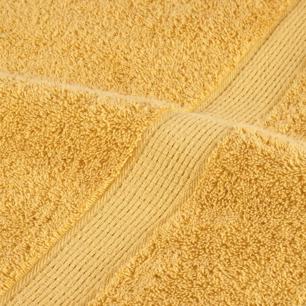 håndklæder 8 stk. Premium SOLUND 600 g/m2 guldfarvet