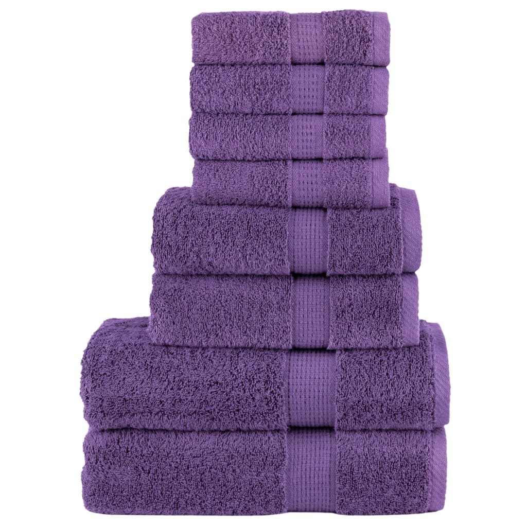 håndklæder 8 stk. Premium SOLUND 600 g/m2 lilla