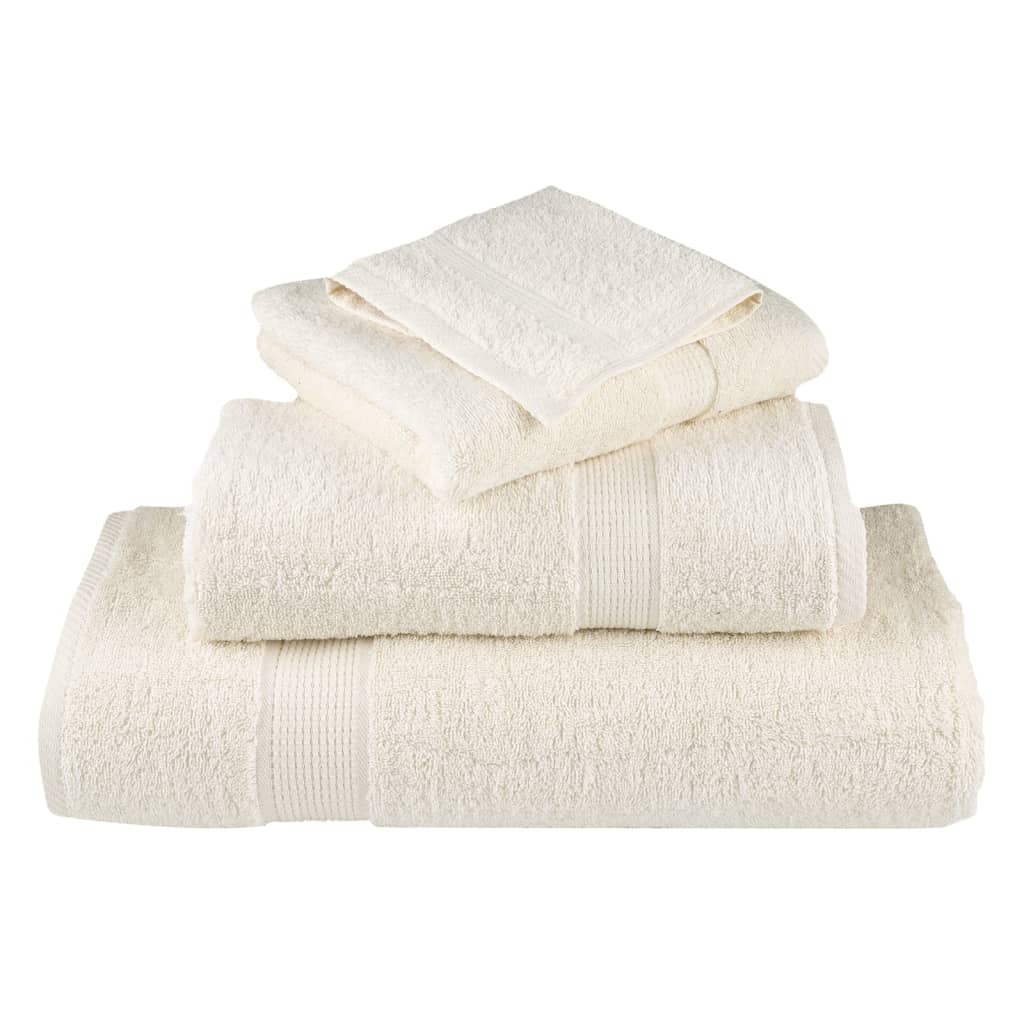 håndklæder 8 stk. Premium SOLUND 600 g/m2 creme