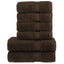 håndklæder 6 stk. Premium SOLUND 600 g/m2 brun