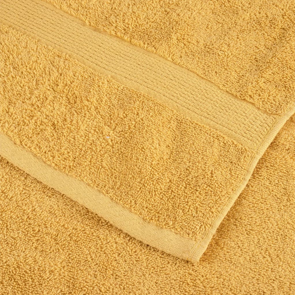 håndklæder 6 stk. Premium SOLUND 600 g/m2 guldfarvet