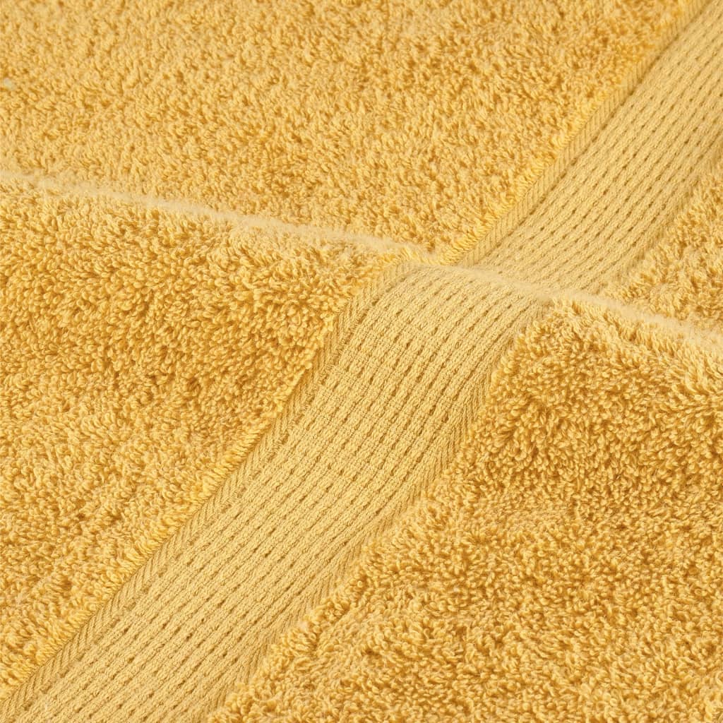 håndklæder 6 stk. Premium SOLUND 600 g/m2 guldfarvet