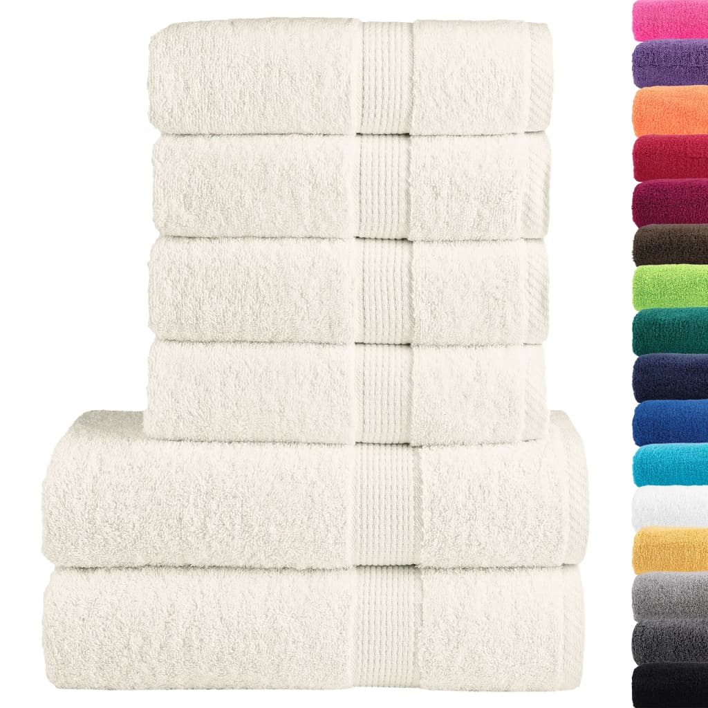 håndklæder 6 stk. Premium SOLUND 600 g/m2 creme
