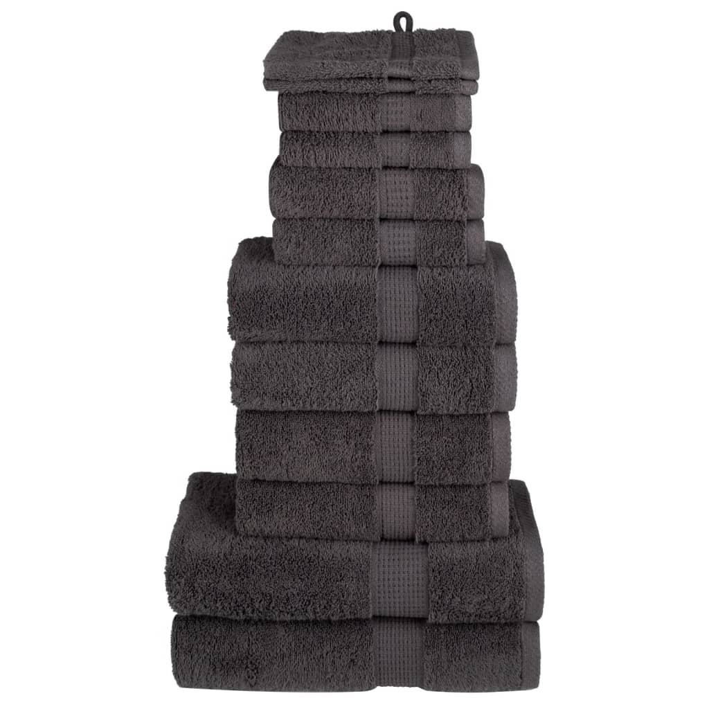 håndklæder 12 stk. Premium SOLUND 600 g/m2 antracit